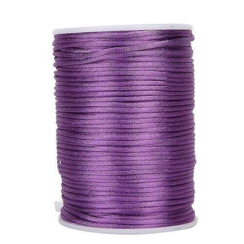 6.5cm Nylon Tressé Satin Cordon Pour Chinois Nouage Bijoux Fabrication Bricolage Cordons Artisanat Décorationviolet