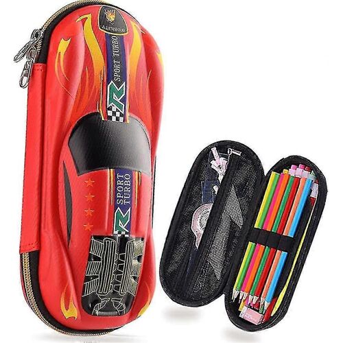 Étui À Crayons Voiture Supercar Pen Case Organisateur Papeterie Pour Enfants Garçons Filles Étudiant Dessin Animé Crayon Boîte 3d Eva Grande Capacité
