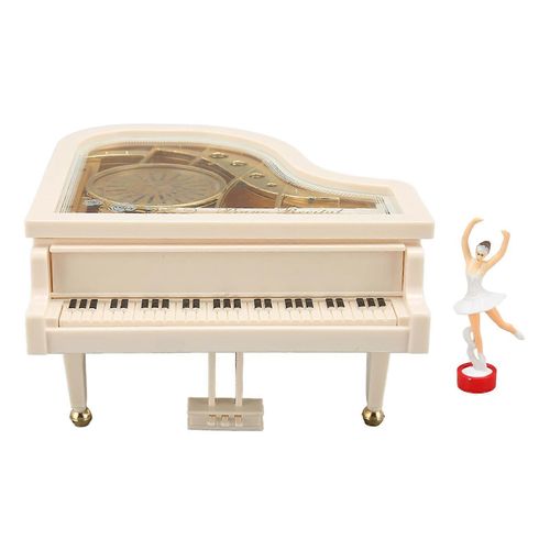 Boîte À Musique De Piano Décoration Innovante De Boîte À Musique Exquise Avec Modèle De Petite Fille Pour Décor De Bureau À La Maison