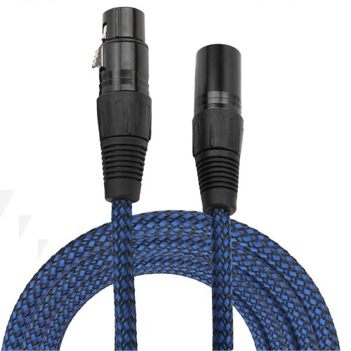 Câble XLR mâle à femelle Fil de résistance extensible pour mélangeur de fréquence DMX Lampe de scène SonXLR mâle à femelle 5m / 16.4ft