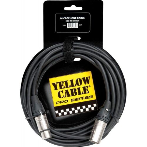 Yellow Cable PROM06X - Câble XLR mâle/XLR femelle Neutrik 6m