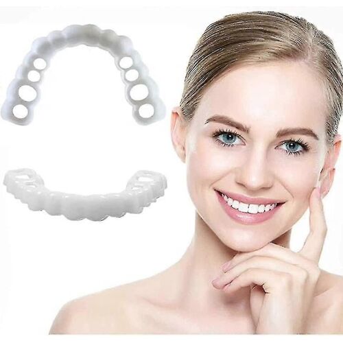 Snap On Teeth Facettes, Dents Parfaites Remplacement Temporaire Faux Facettes Kit Couverture Les Dents Imparfaites, Améliorer Le Sourirecoupe Temporaire Les Manquants