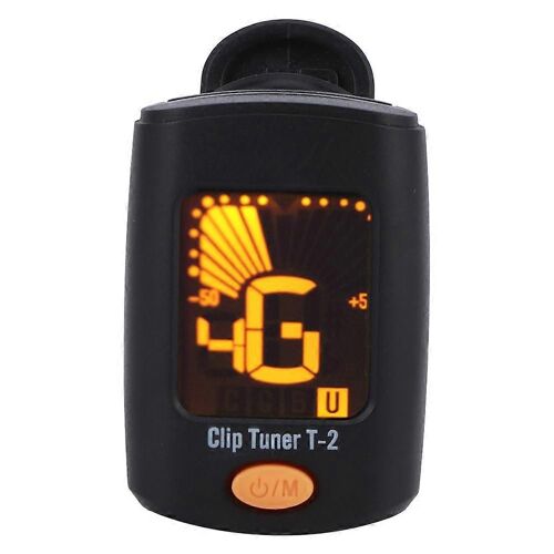 Clip Tuner 4 Modes D'accordage Guitare Basse Ukulélé Clip Sur Accordeur Abs Double Color Screen Display T ?2