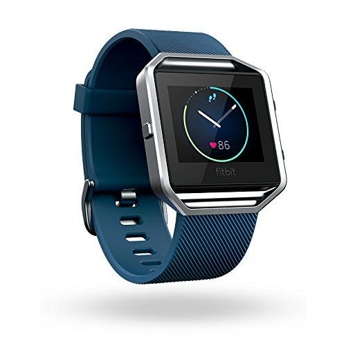 Fitbit Blaze - Montre intelligente avec bande - élastomère - bleu - taille de bande 140-170 mm - S - Bluetooth