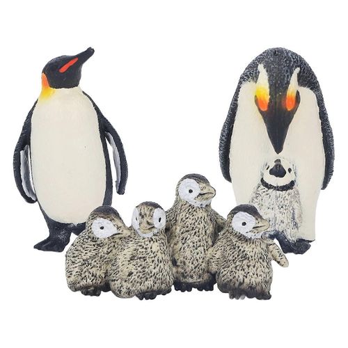 Pingouins Modèle Animal Hautement Simulation Faune Roi Pingouin Mère Et Enfant Pingouins Figurines Jouets Éducation Précoce Jouet