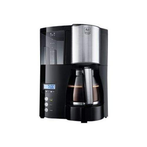Melitta Optima Timer - Cafetière - 8 tasses - inox brossé/noir