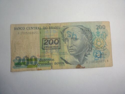 Billet 200 Cruzados Novo Bresil 