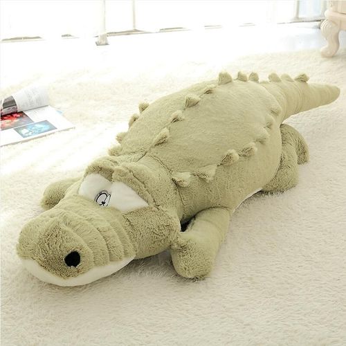 Jouets En Peluche De Crocodile De 90cm, Animaux En Peluche Doux, Oreiller De Coussin, Jouets De Décoration De Maison, Cadeaux De Noël Pour Enfants Et Filles