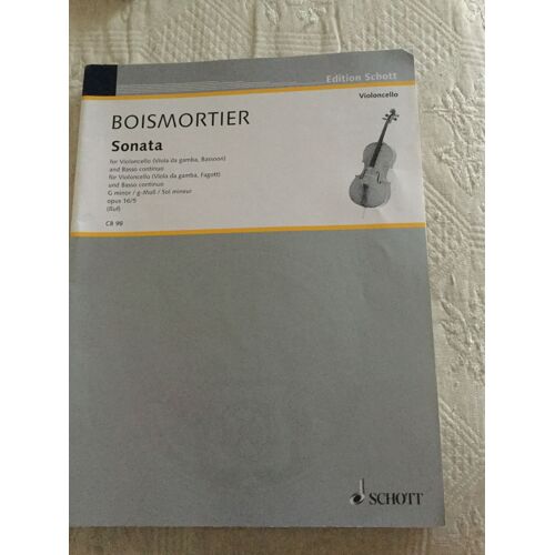  Boismortier - Sonata Mi Mineur Opus 16/5 Pour Violoncelle Et Piano (Ruf)