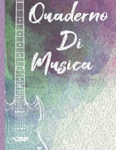 Quaderno Di Musica: Quaderno Di Spartiti 120 Pagine Di Carta Da Scrittura Per Musica Con 12 Pentagramma Largo Per Musicisti