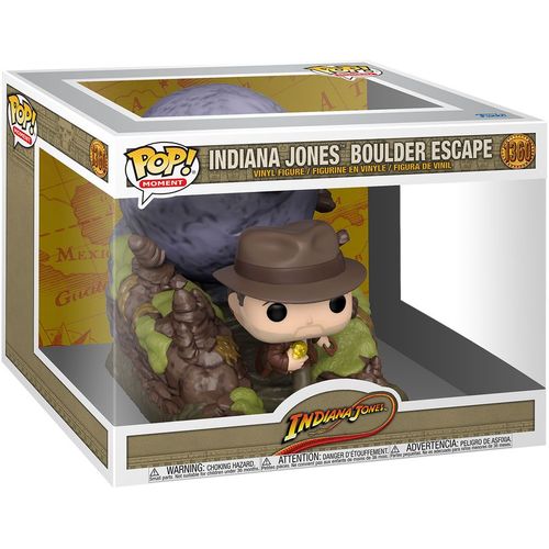 Indiana Jones Pack 2 Pop Moment! Vinyl Figurines Boulder Scn 9 Cm