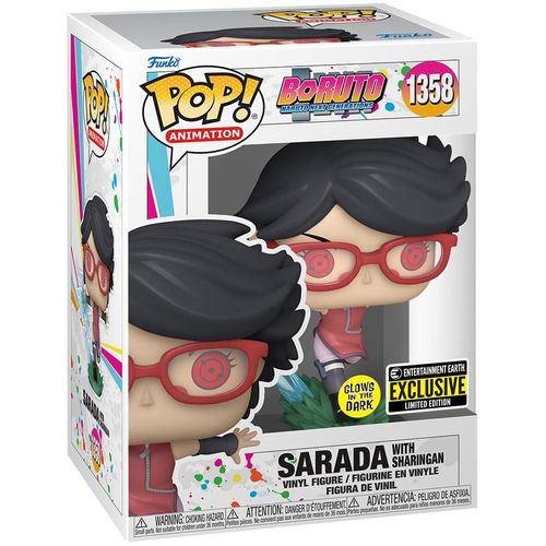 Figurine Funko Pop - Boruto: Naruto Next Generations N°1358 - Sarada Avec Sharingan - Glow In The Dark (68208)