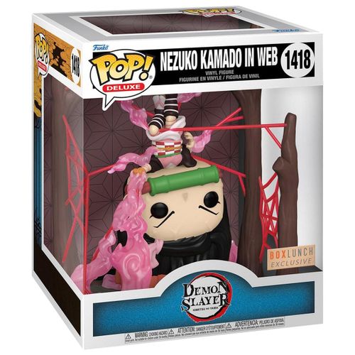 Figurine Funko Pop - Demon Slayer N°1418 - Nezuko Dans Toiles D'araignées - Glow In The Dark (74185)