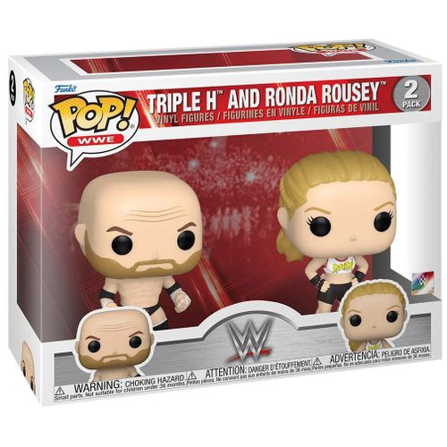 Wwe Pack 2 Pop! Vinyl Figurines Rousey/Triple H 9 Cm