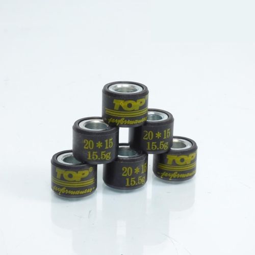 Galet Rouleau De Variateur Top Performances Pour Scooter Honda 125 Sh 2001 À 2020 20x15 15.5grs / 9916710 Neuf