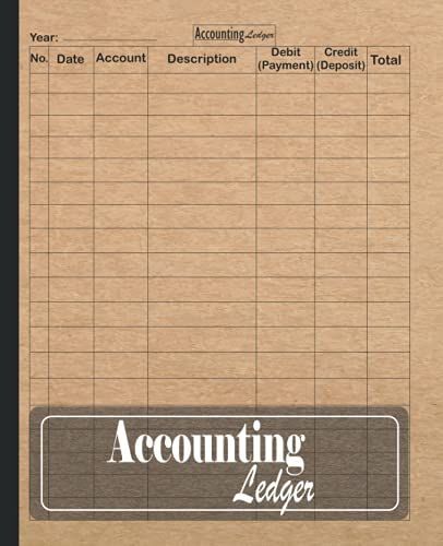 Accounting Ledger Book: Simple Accounting Ledger For Bookkeeping And Small Business Income Expense Account Recorder & Tracker Logbook: 120 Pages | High Quality Matte Finish Cover