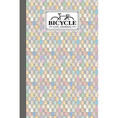 Bicycle Log Journal: Squares Cover Cycling Journal And Training Notebook, Log Rides And Routes And Trails | 120 Pages, Size 6" X 9" | By Philipp Janben