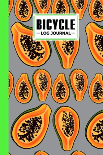 Bicycle Log Journal: Papaya Cover Bicycle Log Journal, Training Notebook For Cyclists & Cycling Enthusiasts, 120 Pages, Size 6" X 9" By Regine Moritz