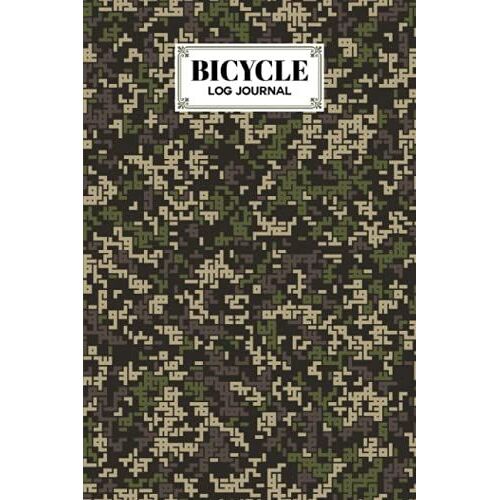 Bicycle Log Journal: Bicycling Ride Journal Camo Print Cover, Record Your Rides And Performances, Gift Idea For Off Road Biking Cycling Enthusiasts | 120 Pages, Size 6" X 9" | By David Blank