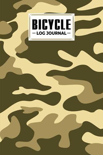 Bicycle Log Journal: Cycling Logbook Camo Print Cover, Bike Riding, Bicycle Lovers, Log Book To Keep Track Of Daily Biking Training | 120 Pages, Size 6" X 9" | By Mario Steffen