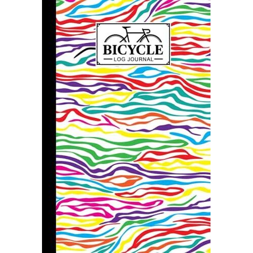 Bicycle Log Journal: Bicycling Ride Journal Zebra Skin Print Cover, Record Your Rides And Performances, Gift Idea For Off Road Biking Cycling Enthusiasts | 120 Pages, Size 6" X 9" | By Silvia Hein