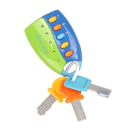 Puzzle musical clé de voiture, jouet coloré, flash musical, télécommande intelligente, plusieurs sons de voiture, jouets pour bébé