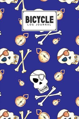 Bicycle Log Journal: Cycling Logbook Skull Cover, Bike Riding, Bicycle Lovers, Log Book To Keep Track Of Daily Biking Training | 120 Pages, Size 6" X 9" | By David Blank