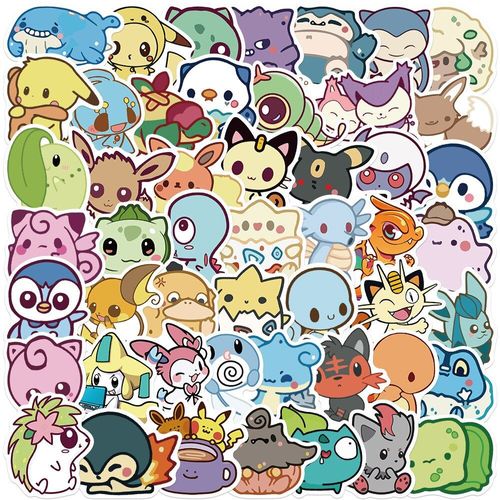 10/30/50pcs Mignon D'Anime De Bande Dessinée Graffiti Autocollants Voiture Guitare Moto Bagages Valise Bricolage Jouet Classique Autocollant Pour Enfant