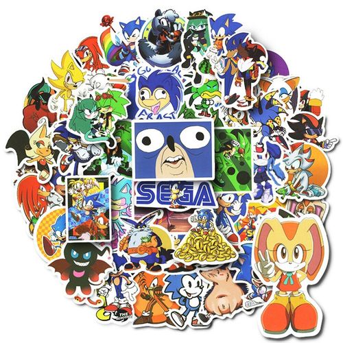 10/30/50pcs Dessin Animé Anime Jeu Graffiti Autocollants Voiture Guitare Moto Bagages Valise Bricolage Jouet Classique Autocollant Pour Enfant