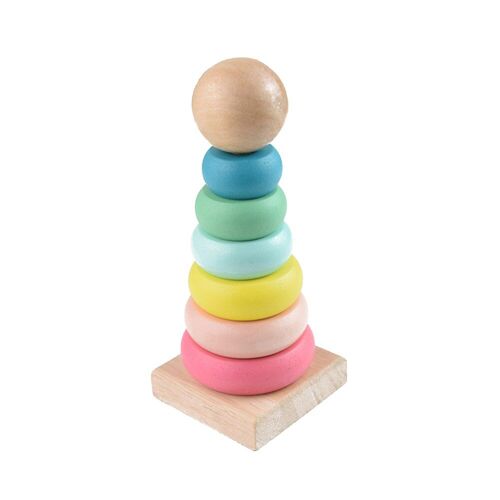Jouet À Empiler En Bois Pour Enfant, Éducatif, Coloré, Formes Géométriques