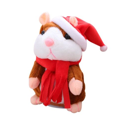 Poupée pour animaux domestiques, jouet éducatif, enregistrement sonore amusant, voix, petit Hamster parlant électrique, dessin animé