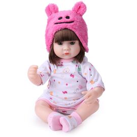 Poupée Reborn Bébé Fille 50cm – Nouveau-né Réaliste Yeux Bleus, Cute Et Ultra Douce