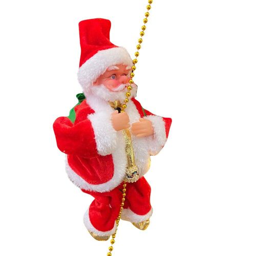 Échelle D'escalade Électrique Pour Père Noël, Décoration Pour Arbre De Noël, Décoration Suspendue Avec Musique, Cadeau 2022