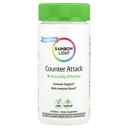 Rainbow Light, Contre-attaque, Soutien immunitaire, 90 comprimés