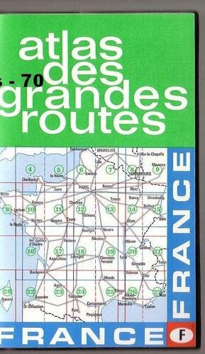 Atlas Des Grandes Routes De France - Années 70 - Brochure Publicitaire Univor Sous Pochette Plastifiée - 19x13cm 