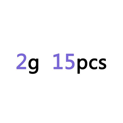 2g-15pcs - Plomb À Changement Rapide, Connecteur'hameçon, Ligne De Bouche'ouverture, Poids De Tir, Radeau Fendu, Matériel De Pêche, 1 Paquet