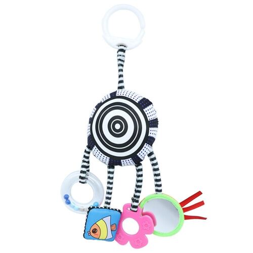 Hochets En Peluche Pour Bébé, Jouet De Dessin Animé, Accessoire De Poussette, Mobile, Suspendu, Jouets Pour Enfants, Miroir De Sécurité, Anneau En Papier Pour Bébé