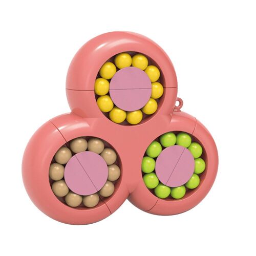 Cube De Haricots Magiques À Décompression, Triangle Rotatif/Carré, Boule De Forme Spéciale, Puzzle Créatif, Jouets Anti-Stress Pour Enfants