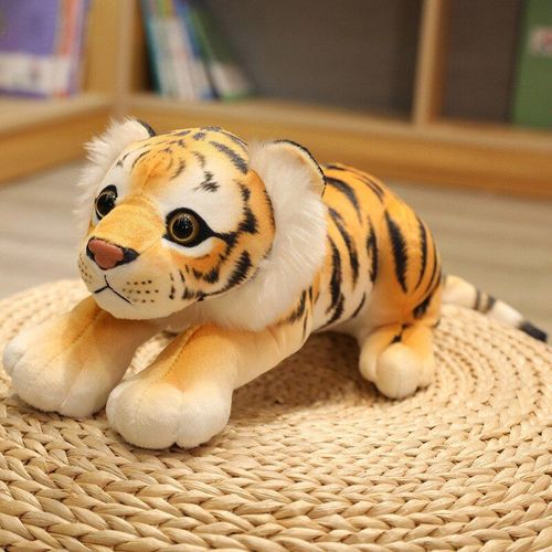 Jouets En Peluche Tigre Lion Léopard, Poupées Animales Animées, Doux, Pour Enfants, Cadeaux D'Anniversaire Et De Noël Pour Bébés Filles