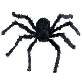 Araignée Géante Noire En Peluche D'horreur, Accessoires De Décoration De Fête D'halloween, Jouets Pour Enfants, Décor De Maison Hantée, Jouets Gag, Nouveauté, Blagues