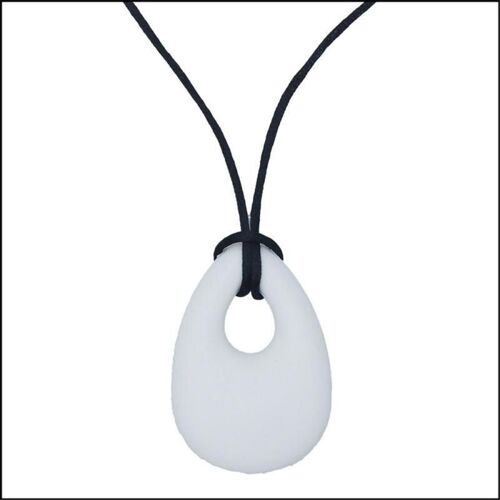 Anneau De Dentition En Silicone De Qualité Alimentaire Pour Bébé, Collier Avec Pendentif En Forme D'Ange Et De Larmes