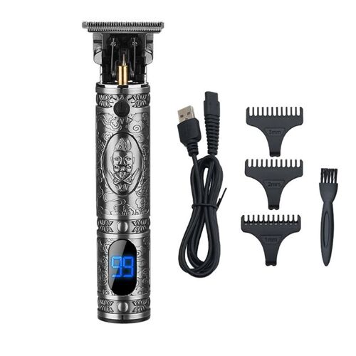 Tondeuse À Cheveux Professionnelle Pour Hommes, Tondeuse À Barbe À Lame En T, Kit De Toilettage, Machine De Coupe De Cheveux Sans Fil