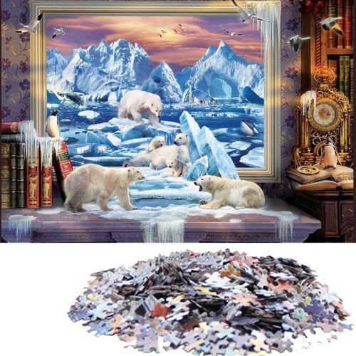 Mini Puzzle Pour Enfants Et Adultes, 1000 Pièces, Super Difficile, Intellectuel, Jouet Éducatif, Décompression, Loisirs