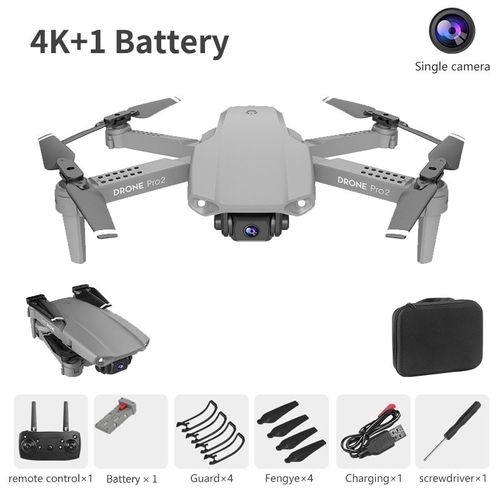 Mini Drone Rc E99 Pro2 4k 1080p 720p, Double Caméra, Wifi Fpv, Photographie Aérienne, Hélicoptère Pliable, Quadcopter, Jouets-Générique