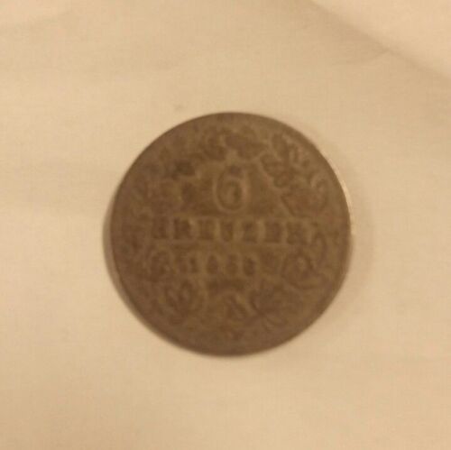 Monnaie Empire Autriche Hongrie Argent 6 Kreuzer 1856