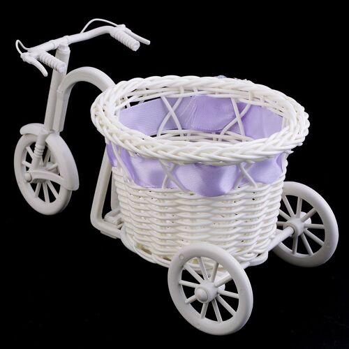Panier à fleurs en rotin pour vélo,, rangement, Vase, décoration de jardin, fête de mariage, bureau, chambre à coucher, contenant des bonbons, cadeau