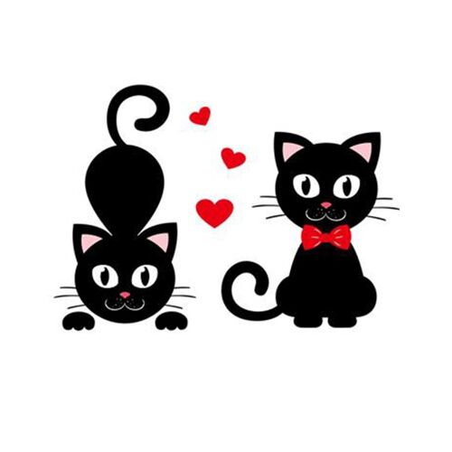 Autocollant Mural En Pvc Motif Animmal, Coeur, Pour Interrupteur, Dessin Animé, Papier Peint Vinyle Pour Porte, Fenêtre De La Maison