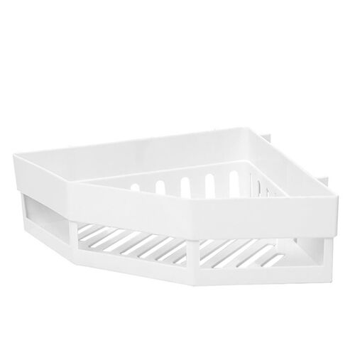 Étagère de rangement d'angle de sallle de bain, 2 pièces, support mural auto-adhésif, panier de douche à shampoing, étagère de lavage