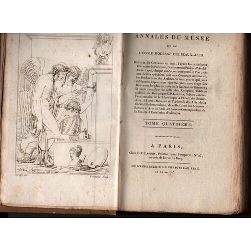 Annales Du Musée Et De L'ecole Moderne Des Beaux-Arts : Tome, 4  Chez Landon, Charles Paul Paris 1805