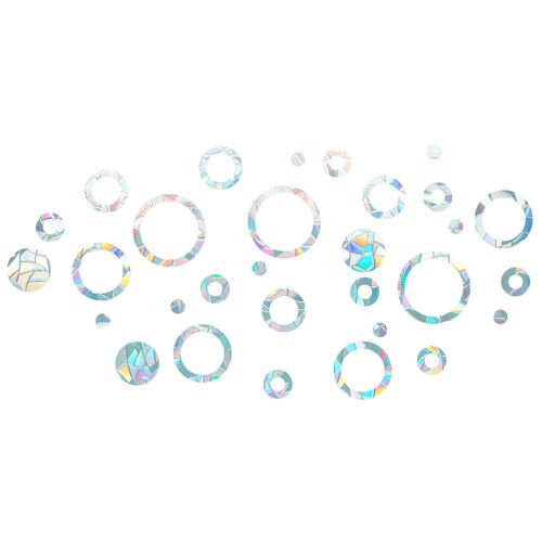 Film 3d Transparent Pour Fenêtre En Verre, Autocollant Statique Amovible Effet Arc-En-Ciel